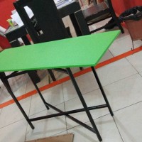 Jual meja lipat ukuran cafe coffe shop warteg bakso ruang sempit 120 x 40 Murah