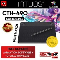 Jual RESMI CTH-490 Wacom Intuos Draw Pen+Touch Small Comic CTH490 Manga K1 Murah