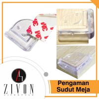 Jual Pengaman Sudut Meja Silikon Transparan Pelindung Siku YZF72 Murah