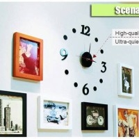 Jual Jam Dinding DIY Akrilik Model Tempel Murah