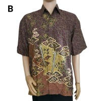 Jual Kemeja Batik Pria Semisutra Dobby Keris BM17 Murah