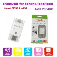 Jual iReader 3 in 1 for Iphone Ipad Ipod with Memory Slot Micro USB Murah