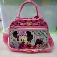Jual Tas Koper / Travel Bag Karakter Minnie Mouse 2 Ruang Ukuran Kecil Murah