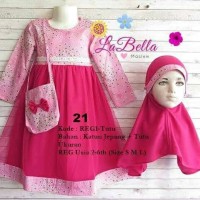 Jual BAJU MUSLIM GAMIS ANAK LABELLA LA BELLA TUTU CUTETRIK Murah