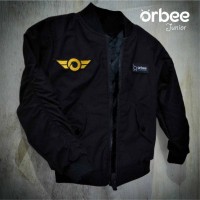 Jual Jaket Bomber Anak Laki-laki Hitam Anti Air Murah