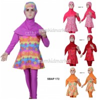 Baju Renang Anak Muslim Muslimah Ukuran 6 dan 7 Tahun Sulbi SBAP-174