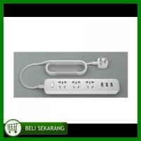 Jual Xiaomi Mi Smart Power Strip 3 Plug Dengan 3 Usb Port 2A HARGA MURAH Murah