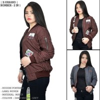Jaket Wanita Bomber X-Urband 2 in 1