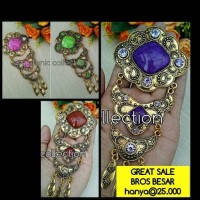 Jual bros kebaya, bros etnik murah, bros batu diskon Murah