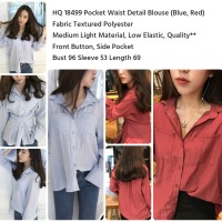 HQ 18499 Pocket Waist Detail Blouse