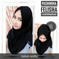 Hijab Jilbab kerudung pashmina instant pastan Bahan Wolfis UMPAK