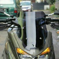 Jual TERBARU Windshield Nmax, Visor Nmax 42cm Sporty Smoke, PNP Fullset Murah