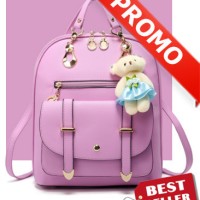 Jual TAS RANSEL IMPORT / UNGU 47 / TAS WANITA TAS KERJA TAS KULIAH PESTA Murah