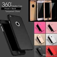 Jual Hardcase Full Case 360 iPhone 5/6/6Plus/7/7Plus FREE TEMPERED GLASS Murah