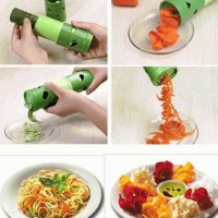 Jual NEW Veggie Twister Vegetable spiral sayur cutter pisau alat dapur hias Murah
