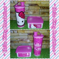 Jual Hello Kitty Breaktime (1) Tempat Makan Minum Jadul Tupperware Murah Murah
