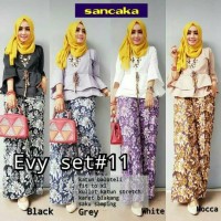 Jual setelan celana kulot payung n blouse katun baloteli T8-20 Murah