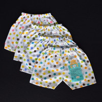 Jual LIBBY 3 Pcs Celana Pendek Bayi/Baby Polkadot S,M,L (6-18M) Murah