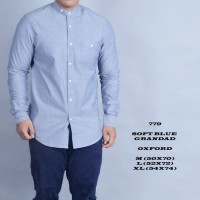Jual Kemeja Kantor pria kemeja shanghai abu Best Seller Murah