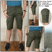 Jual celana chino kargo pendek warna hijau army Murah
