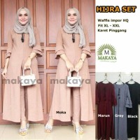 Baju Terusan Wanita Muslim Longdress Hijrah Set