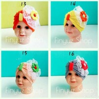 Jual turban renda bunga/turban baby/turban lucu Murah