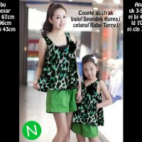 couple baju ibu dan anak + celana kode006001