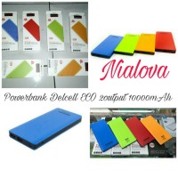 Jual Powerbank Delcell ECO 2output 10000mAh Garansi 1Tahun by Delcell Murah