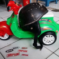 Helm Chip Cip Warkop DKI Bogo Jadul Ori Daleman Tali List Baru 345