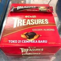 Jual Delfi Treasures Golden Almond 1 PACK isi 24 PCS |Murah Coklat Treasure Murah