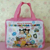 Jual tas souvenir ultah model resleting tsum-tsum Murah