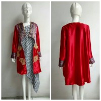 Jual Jubah Batik Songket Variasi Satin Bridal Cardigan Limited Terima Jahit Murah