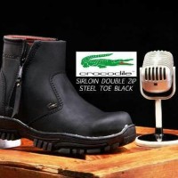 Sepatu Pria Militer Boots Proyek Tracking Outdoor Crocodile Sleting NM