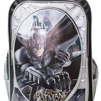 Tas BATMAN Trolley Anak Sekolah SD Ukuran Besar Abu Abu Hitam