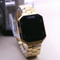 JAM TANGAN PRIA NIXON DIGITAL TALI RANTAI SMARTWATCH CHRONO MURAH GOLD