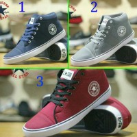 Sepatu Casual Convers High Kanvas / Sepatu Sekolah anak Remaja Pria
