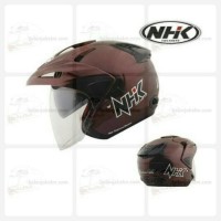 Jual HELM NHK PREDATOR SOLID DOUBLE VISOR (PURPLE)