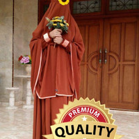 Set Gamis Khimar Cadar Tali Baju muslimah syari hijab kerudung z3