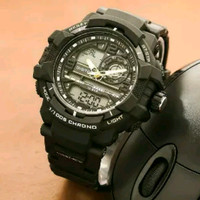 jam tangan pria digitec dualtime original rubber warna lis kuning