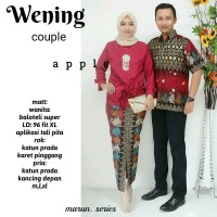 WENING COUPLE(pasangan,sarimbit,baju pesta,natik,kebaya,batik inspiras
