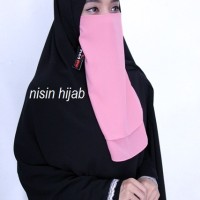 Nisin Cadar / Khimar Husna Purdah 2 Layer Polos Premium