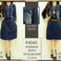 DRESS MURAH DRESS MUSLIM dress jeans 6060 fit XL-xxL TERBARU