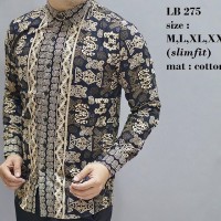 BAJU ASLI UNIK / KEMEJA BATIK SLIM FIT / LB275 / BATIK PRIA SLIMFIT