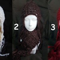 Topi Kupluk set SYAL dan BEANIE rajut dewasa PILOT-SET