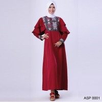 ASP 0001 | Baju Gamis Wanita Muslim branded Garsel Fashion 2018