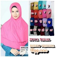 Jilbab bergo khimar syari kerudung nerisa zoya ori