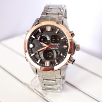 JAM TANGAN CASIO EDIFICE REDBULL SILVER ROSEGOLD