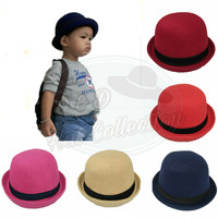Jual Topi Bowler / topi fedora chaplin Anak Murah
