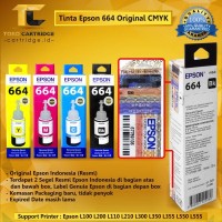 Tinta Printer Epson 664 Original L100 L110 L120 L200 L210 L220 L300