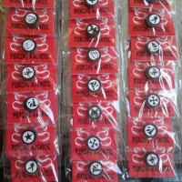 Anting Magnet Hitam Banyak Motif Tanpa Tindik 10mm